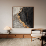 Abstract 949 Canvas Art 60 x 60 cm / Black