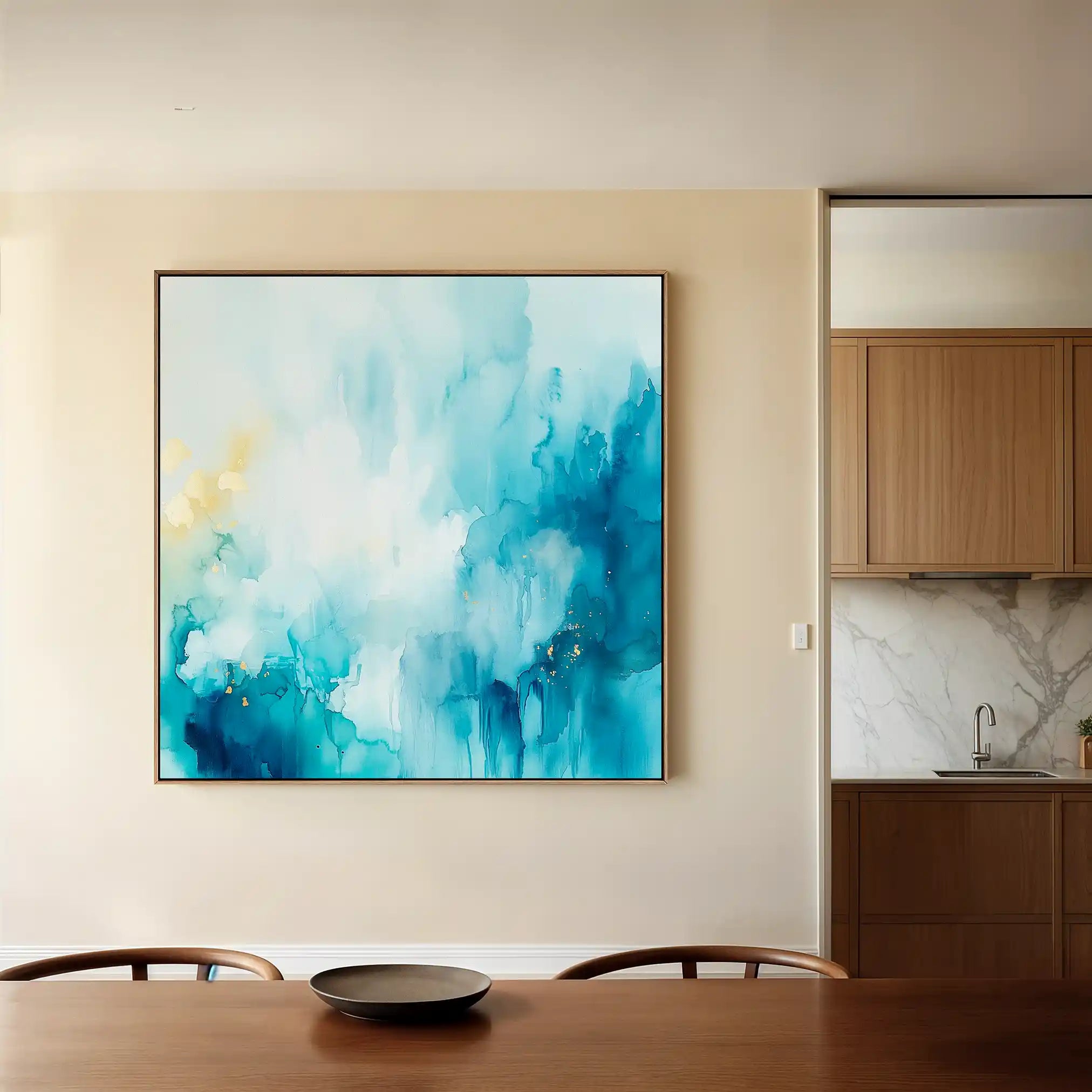 Abstract 950 Canvas Art 60 x 60 cm / Black