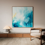 Abstract 950 Canvas Art 60 x 60 cm / Black