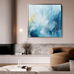 Abstract 950 Canvas Art 60 x 60 cm / Black