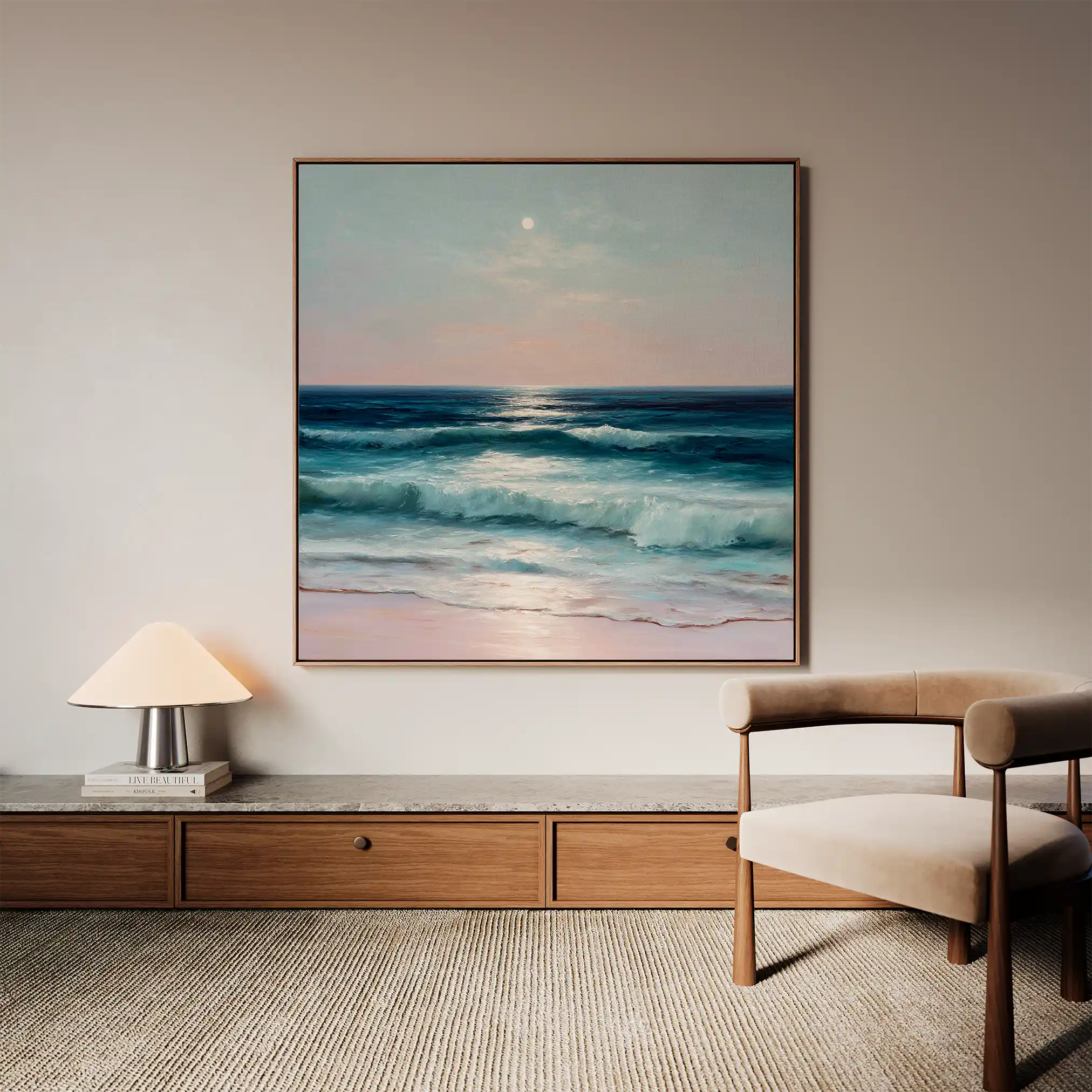 Abstract 951 Canvas Art 60 x 60 cm / Black