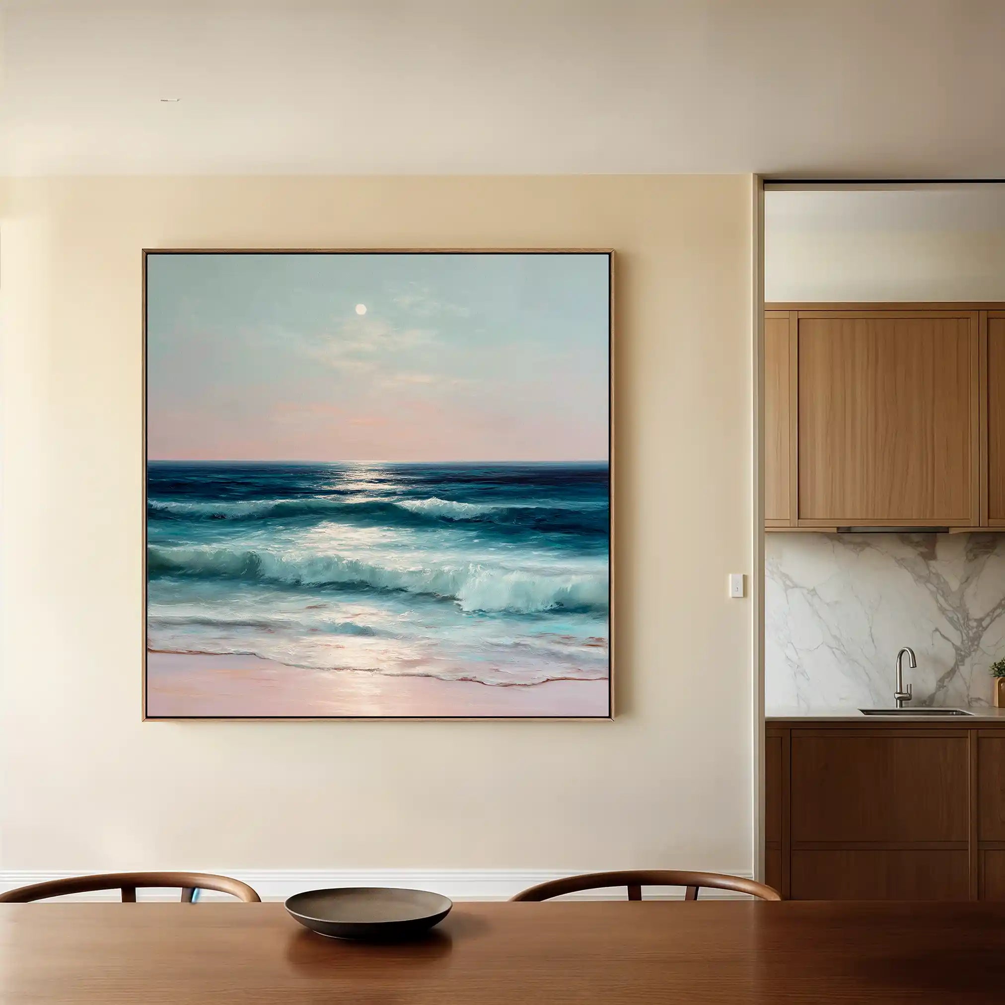 Abstract 951 Canvas Art 60 x 60 cm / Black