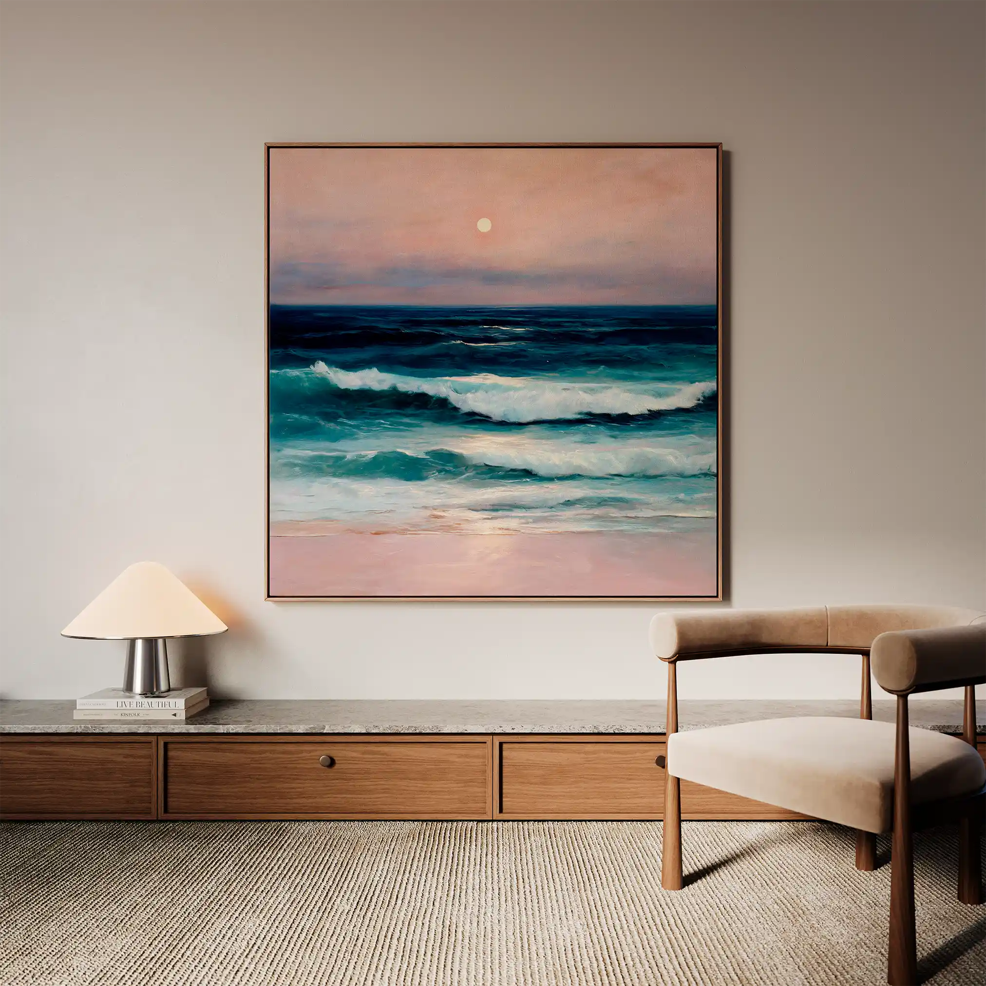 Abstract 952 Canvas Art 60 x 60 cm / Black