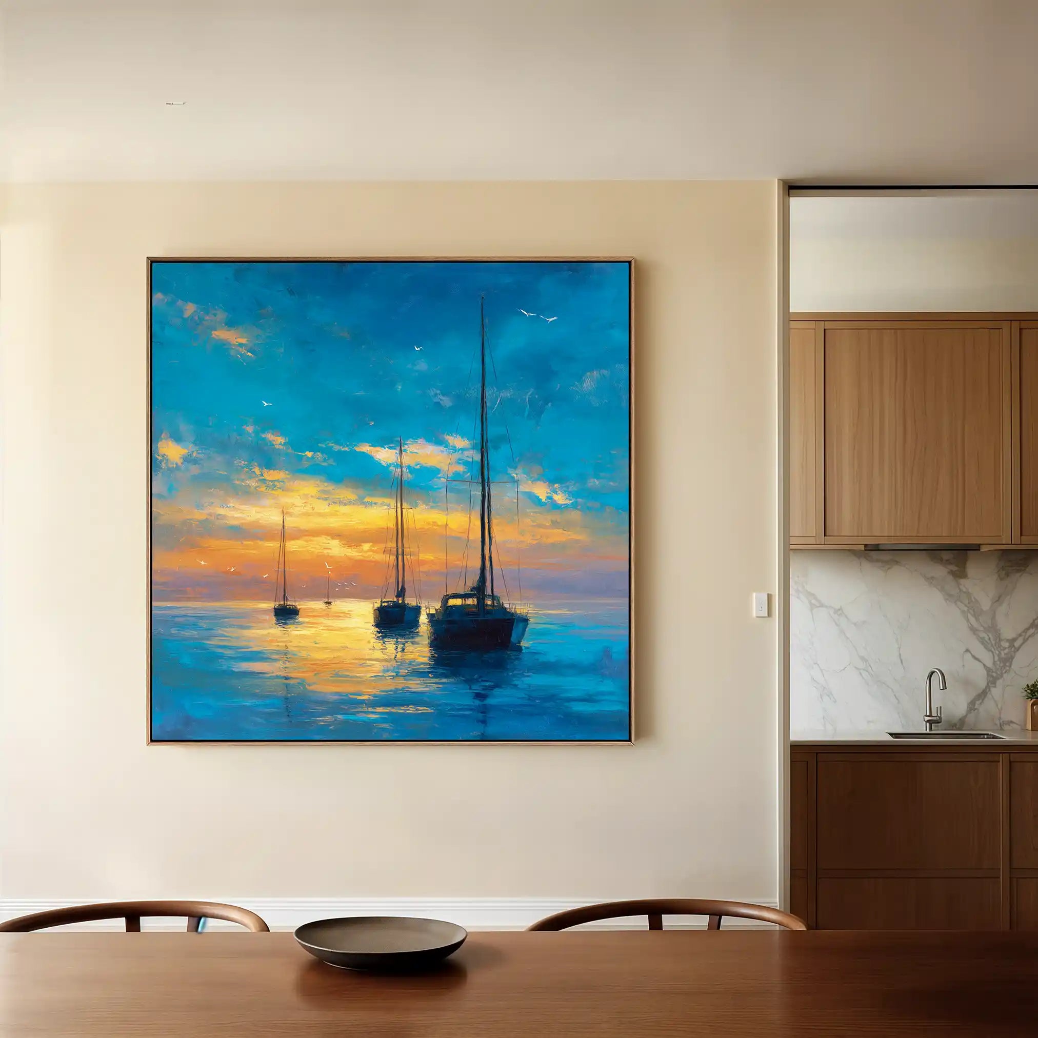 Abstract 953 Canvas Art 60 x 60 cm / Black