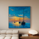 Abstract 953 Canvas Art 60 x 60 cm / Black