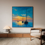 Abstract 953 Canvas Art 60 x 60 cm / Black