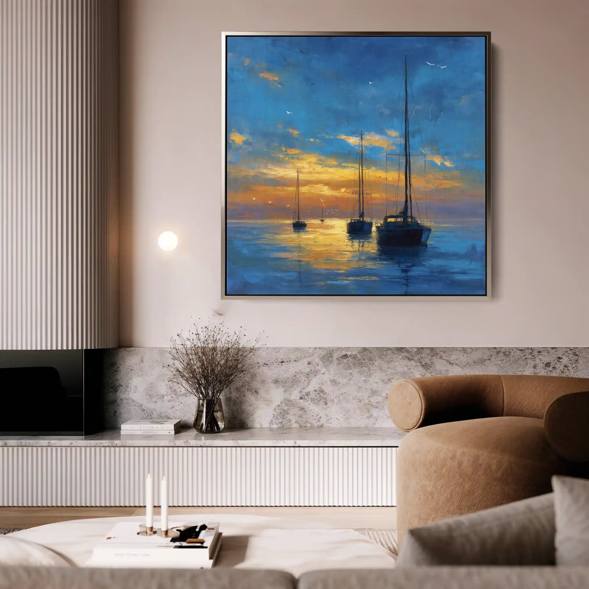 Abstract 953 Canvas Art 60 x 60 cm / Black