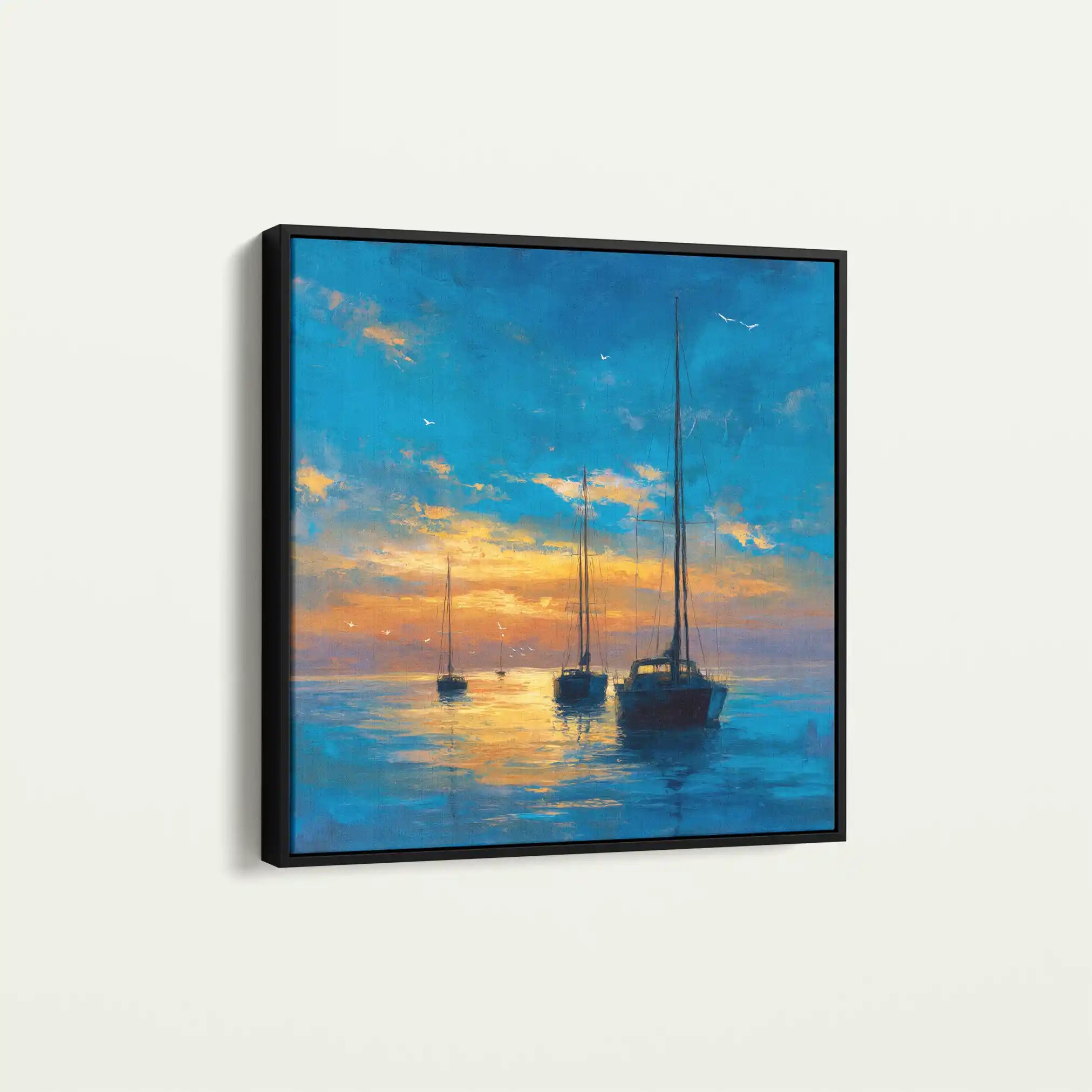 Abstract 953 Canvas Art 60 x 60 cm / Black