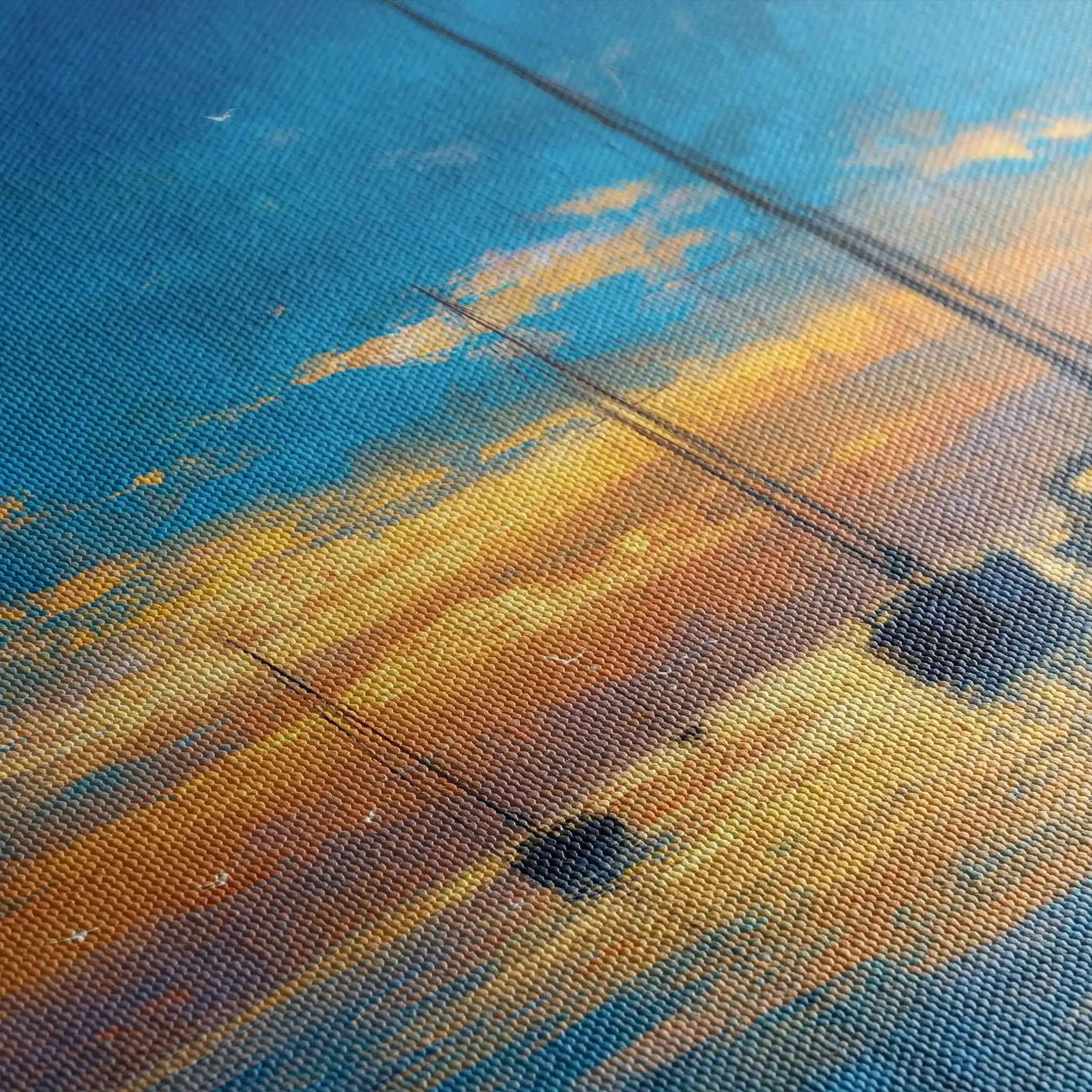 Abstract 953 Canvas Art 60 x 60 cm / Black