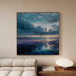 Abstract 955 Canvas Art 60 x 60 cm / Black