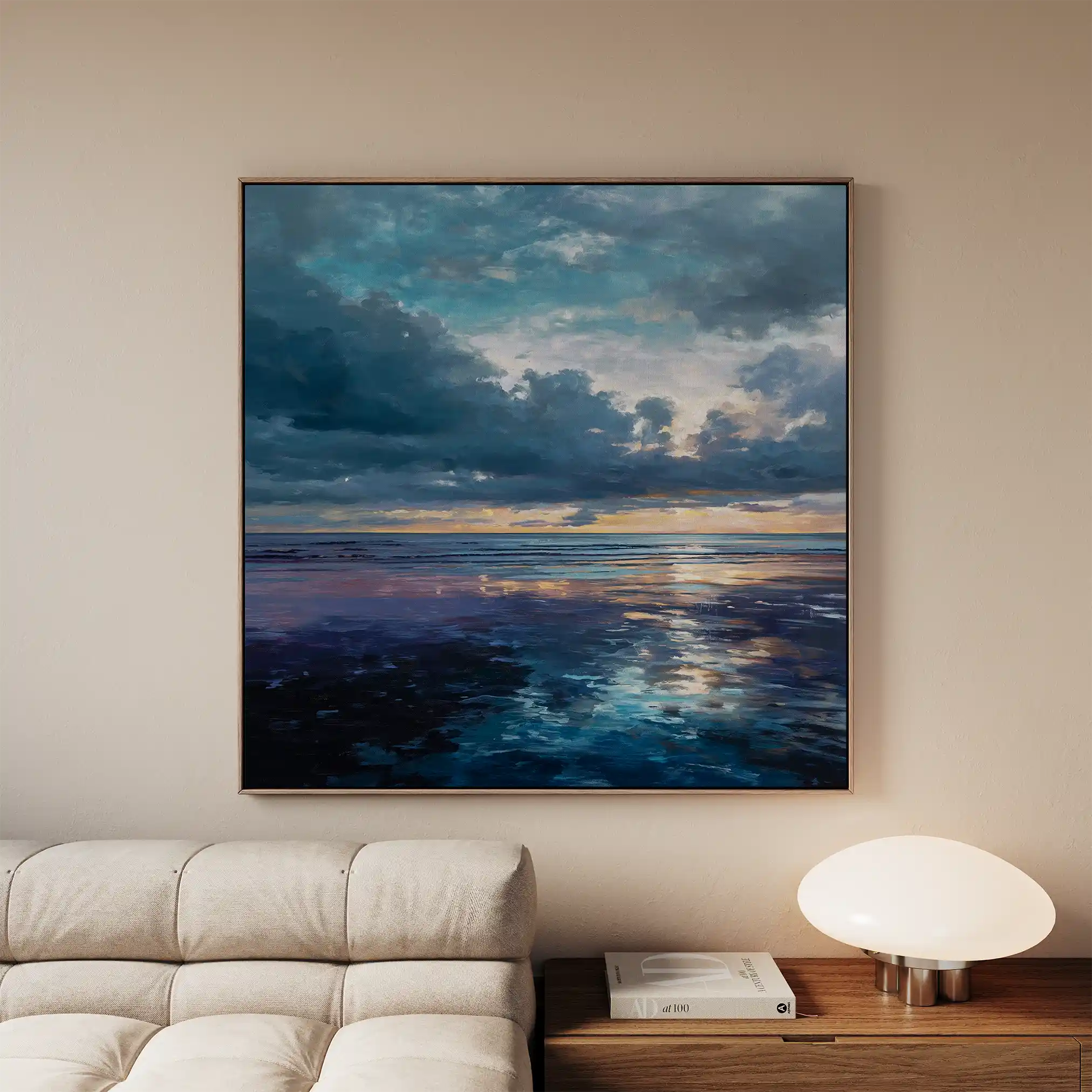 Abstract 955 Canvas Art 60 x 60 cm / Black