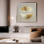 Abstract 956 Canvas Art 60 x 60 cm / Black