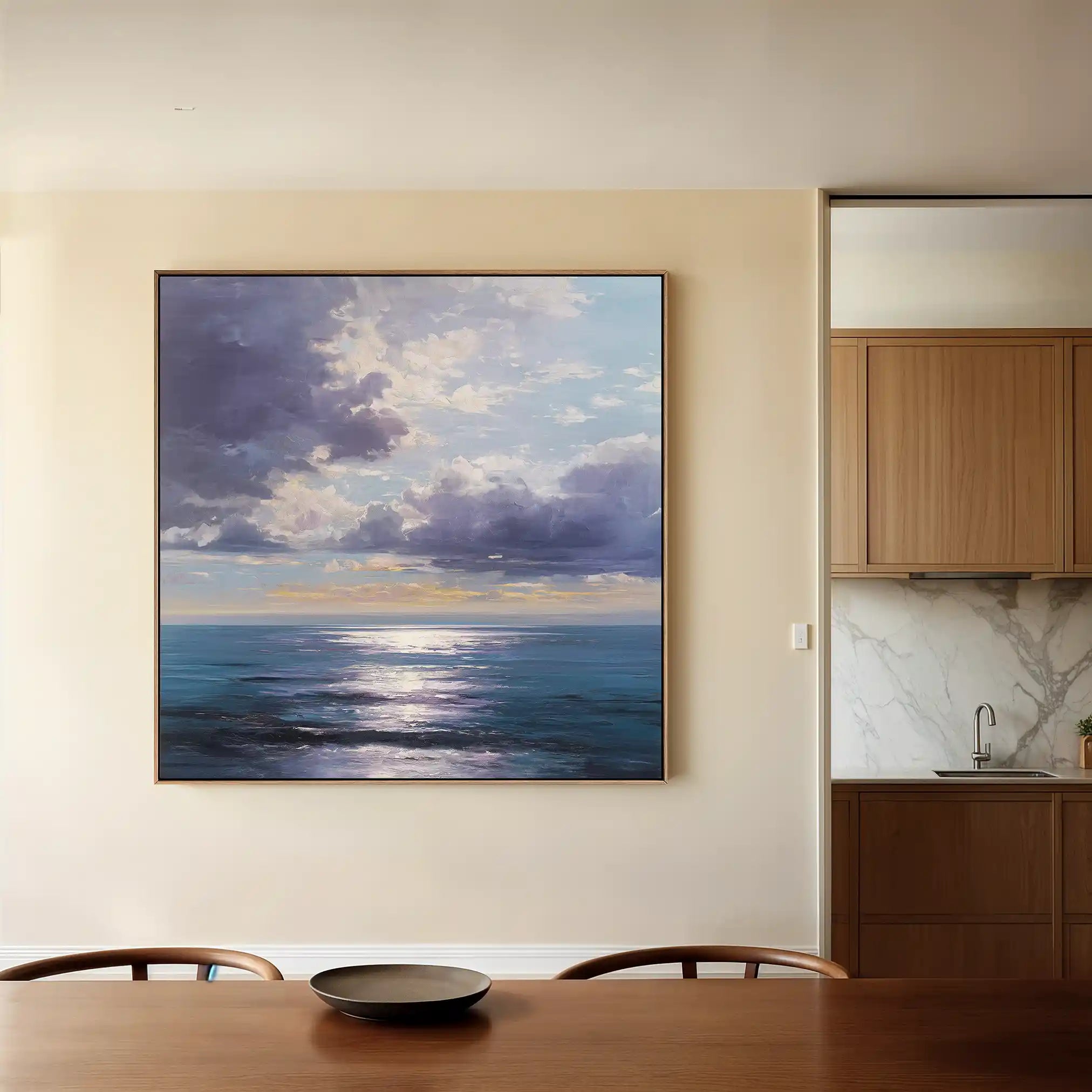 Abstract 959 Canvas Art 60 x 60 cm / Black