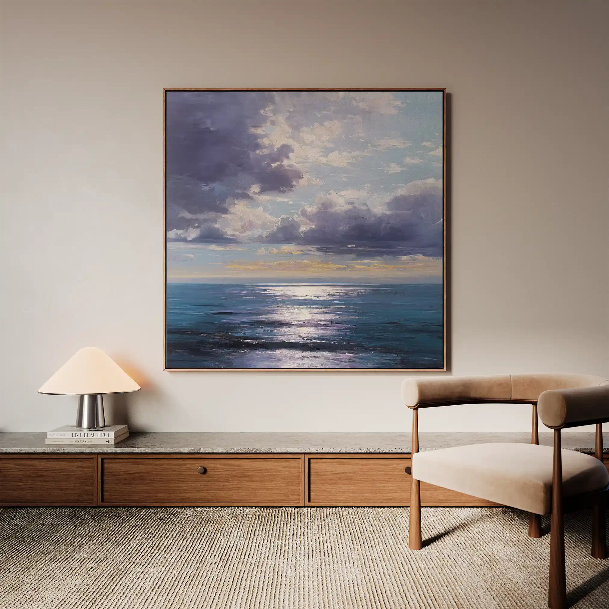 Abstract 959 Canvas Art 60 x 60 cm / Black