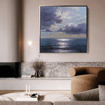 Abstract 959 Canvas Art 60 x 60 cm / Black