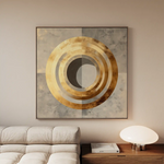 Abstract 960 Canvas Art 60 x 60 cm / Black