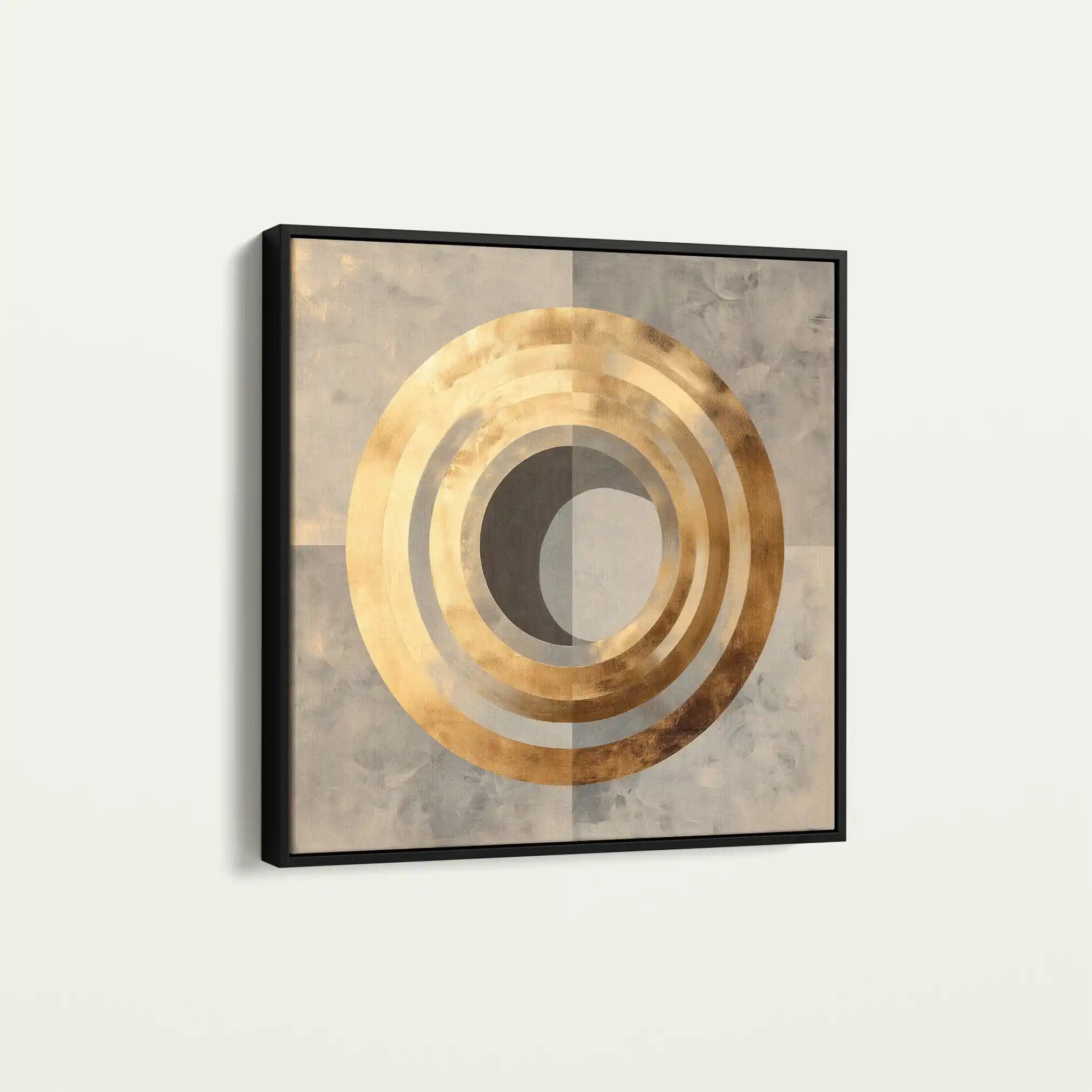 Abstract 960 Canvas Art 60 x 60 cm / Black