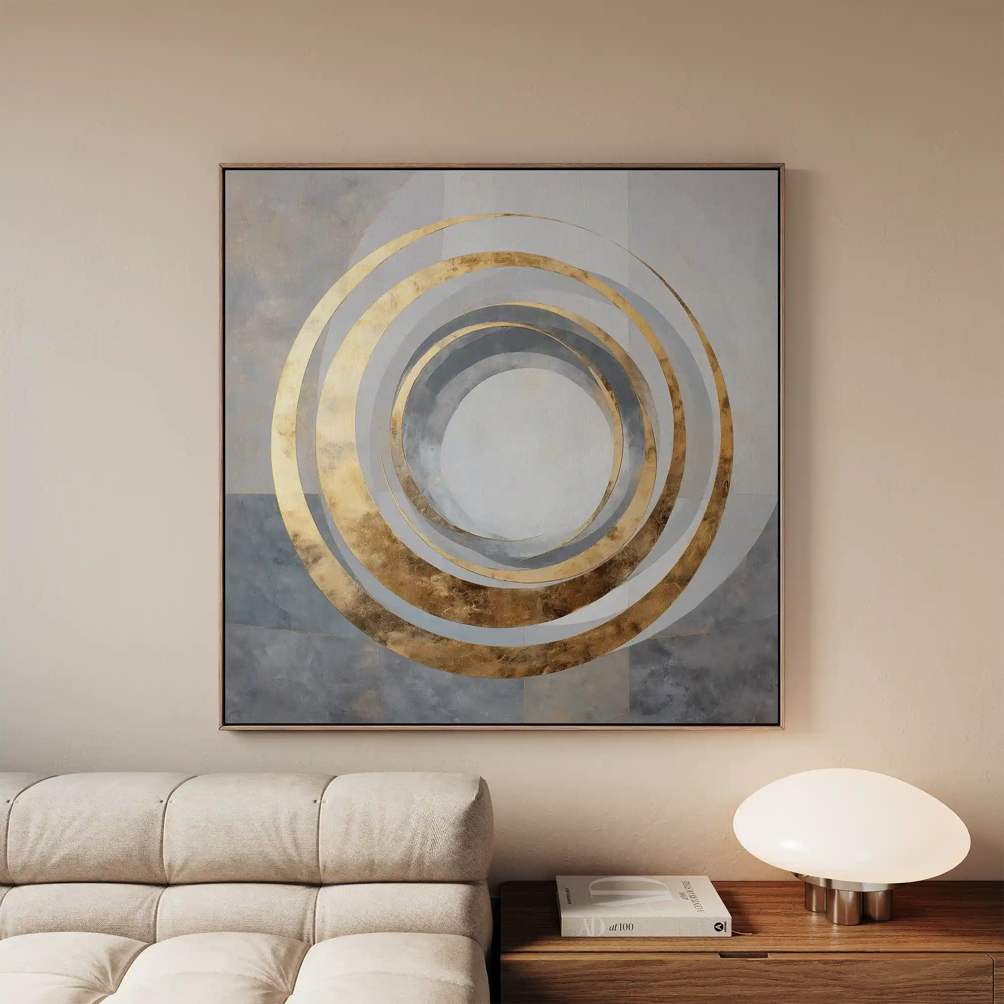 Abstract 962 Canvas Art 60 x 60 cm / Black