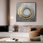 Abstract 962 Canvas Art 60 x 60 cm / Black