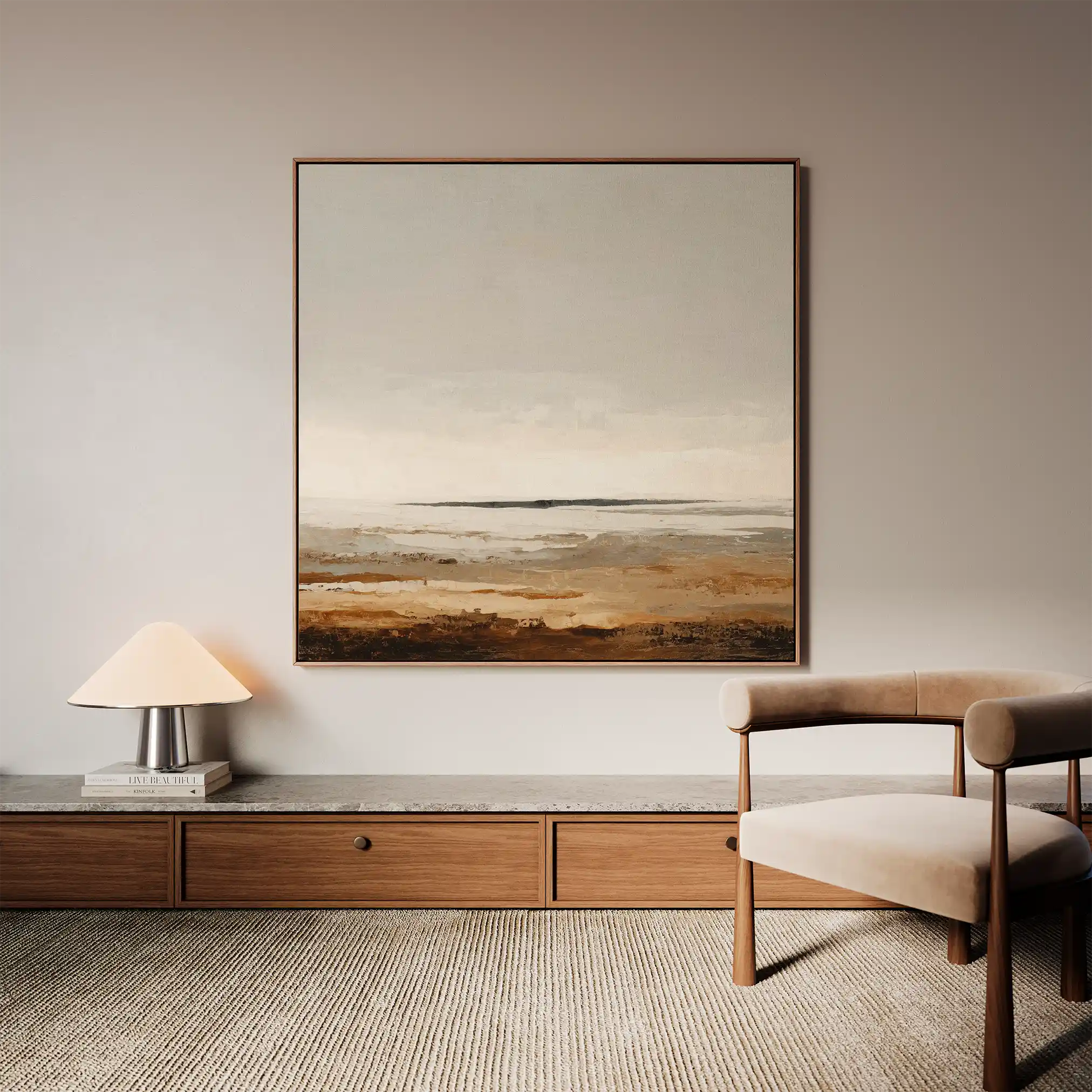 Abstract 963 Canvas Art 60 x 60 cm / Black