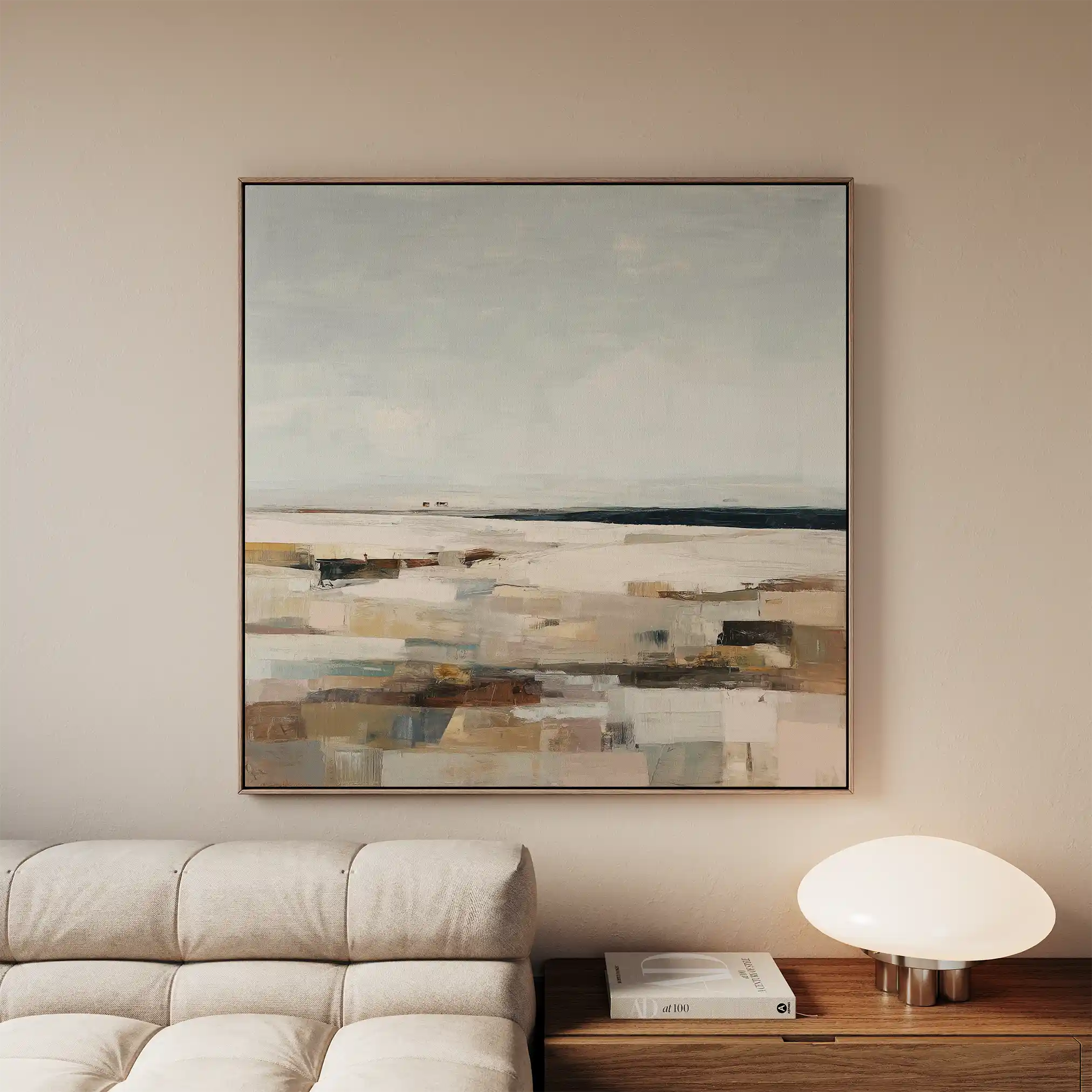 Abstract 964 Canvas Art 60 x 60 cm / Black