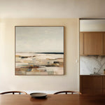 Abstract 964 Canvas Art 60 x 60 cm / Black