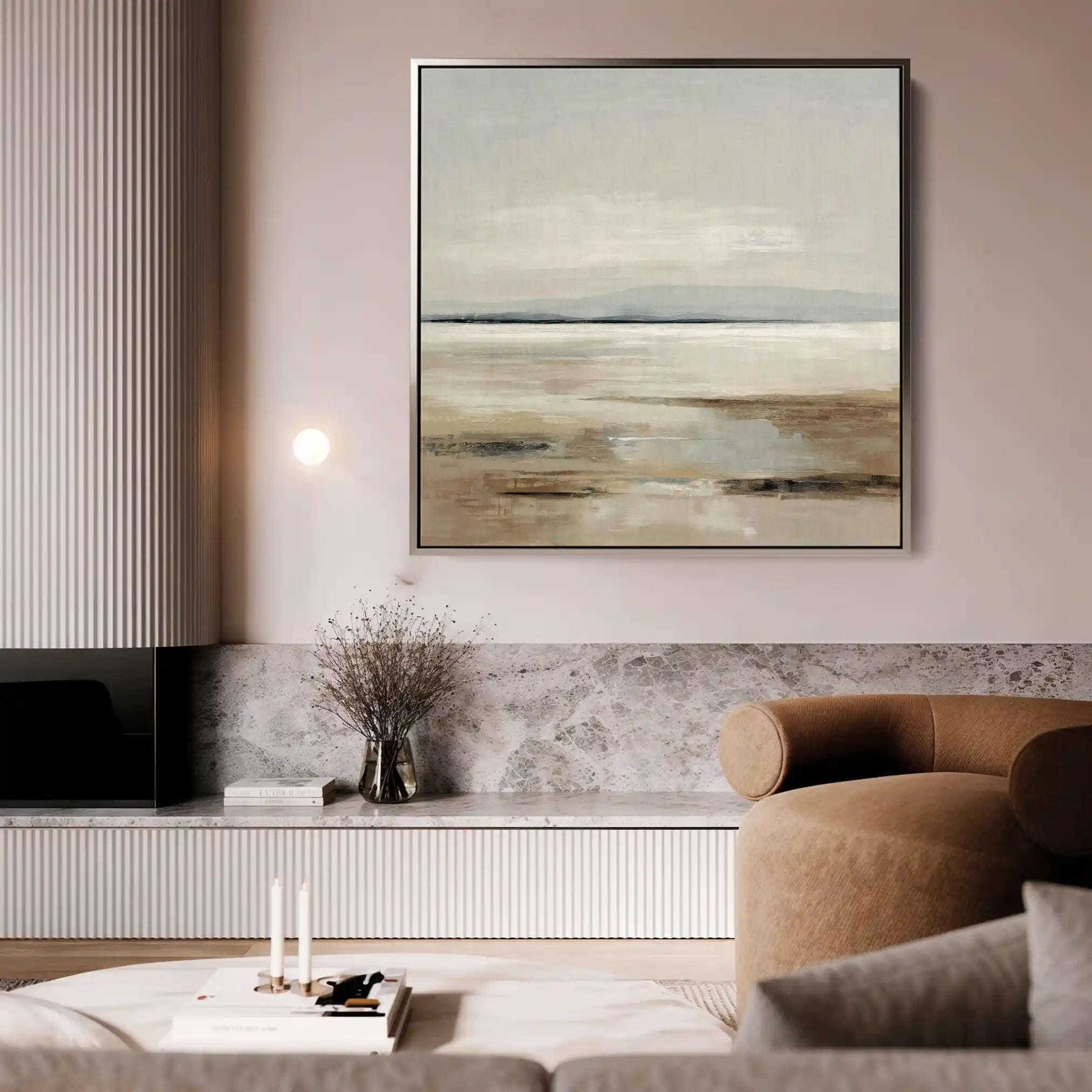 Abstract 965 Canvas Art 60 x 60 cm / Black