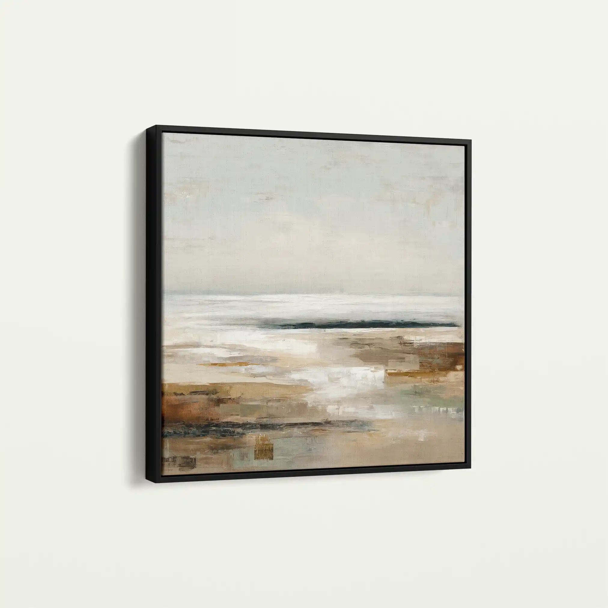 Abstract 966 Canvas Art 60 x 60 cm / Black