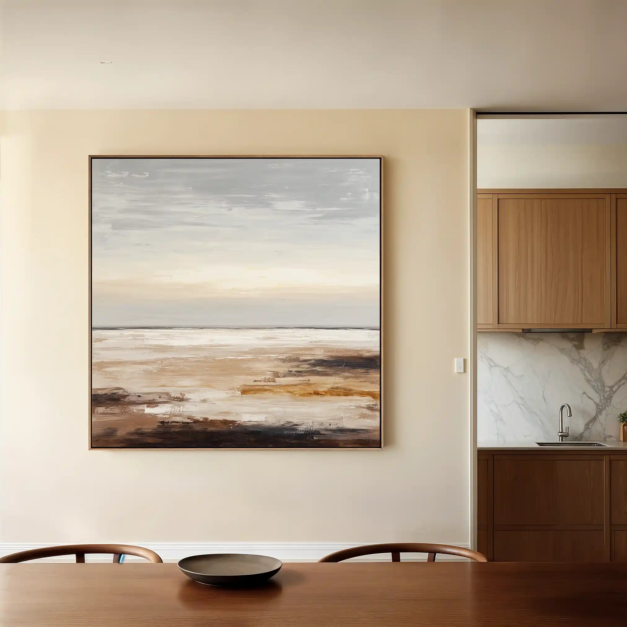 Abstract 969 Canvas Art 60 x 60 cm / Black