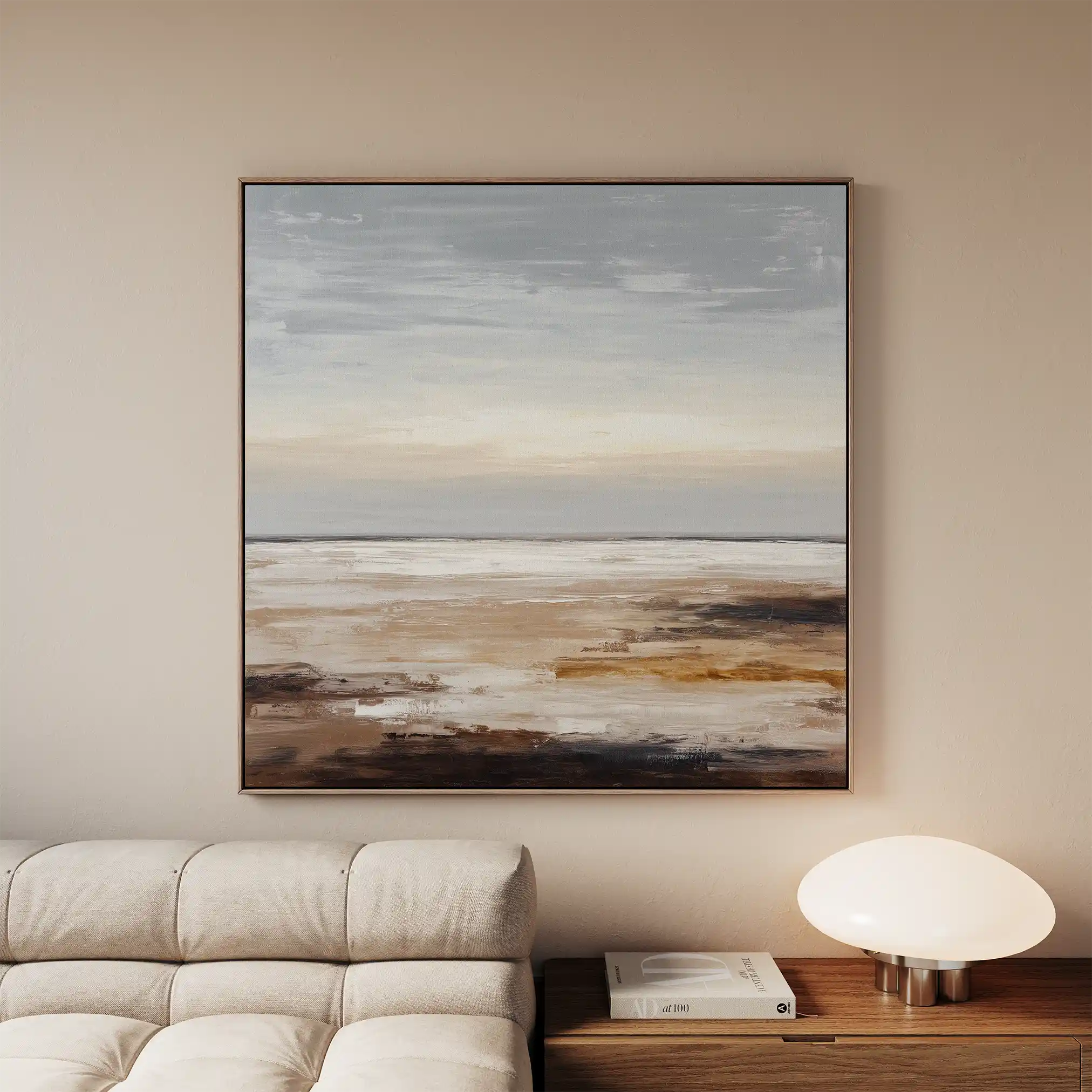 Abstract 969 Canvas Art 60 x 60 cm / Black