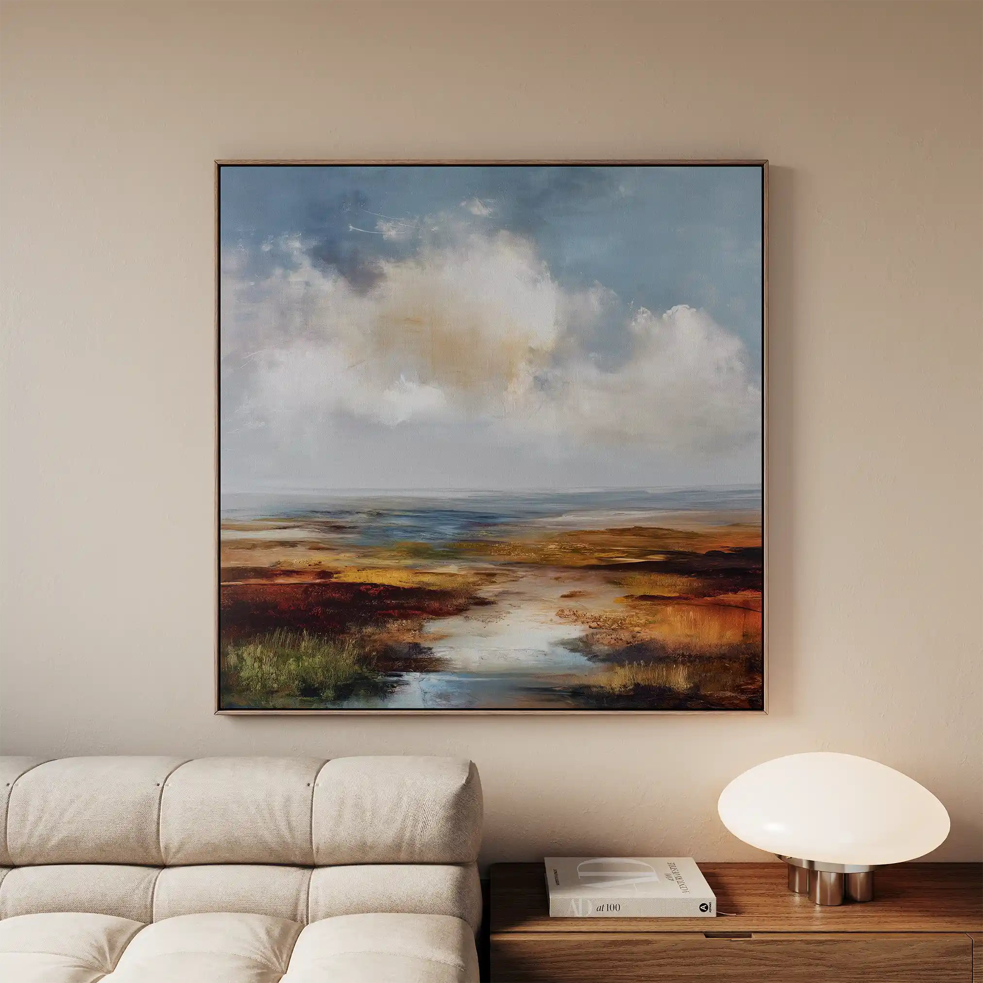 Abstract 970 Canvas Art 60 x 60 cm / Black