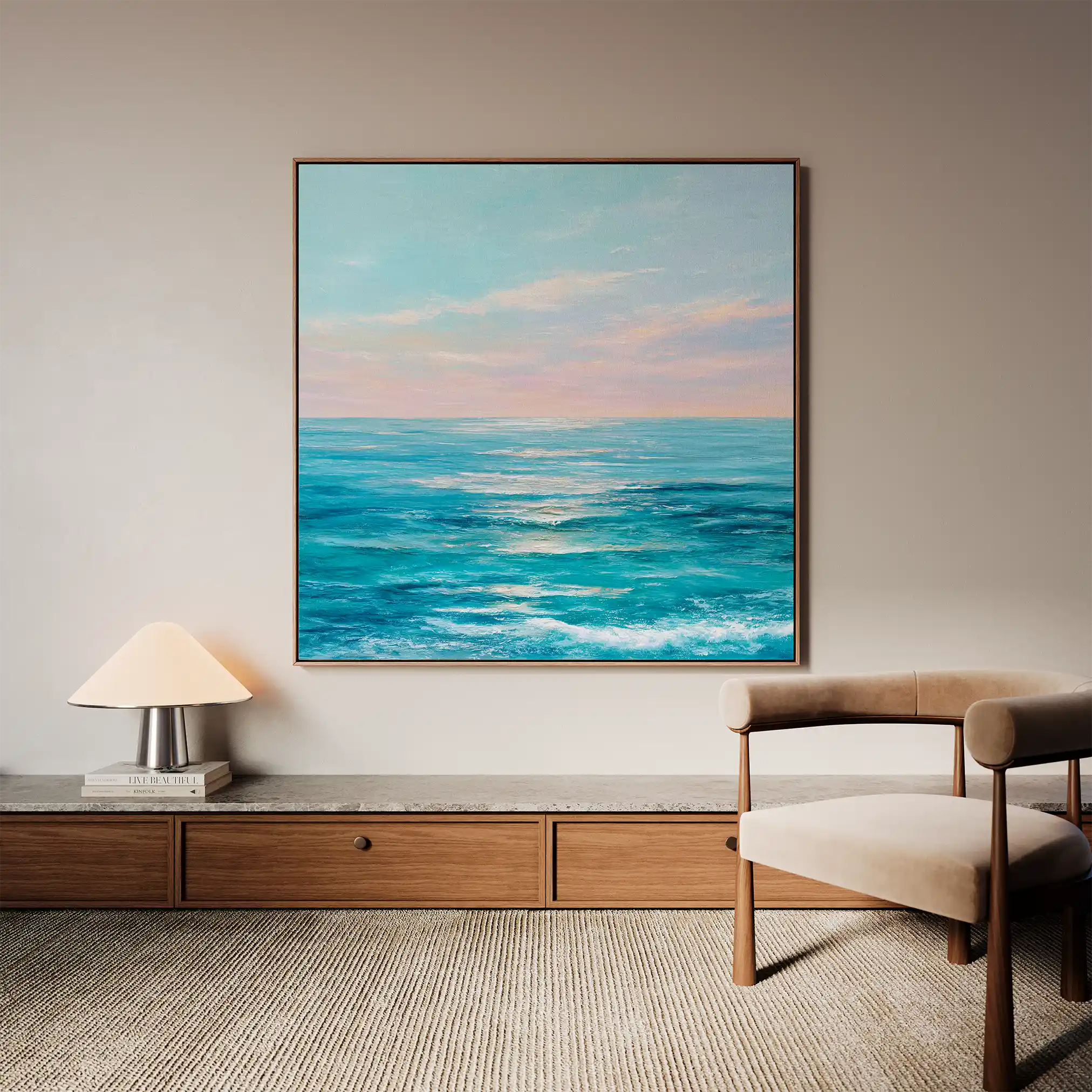 Abstract 973 Canvas Art 60 x 60 cm / Black