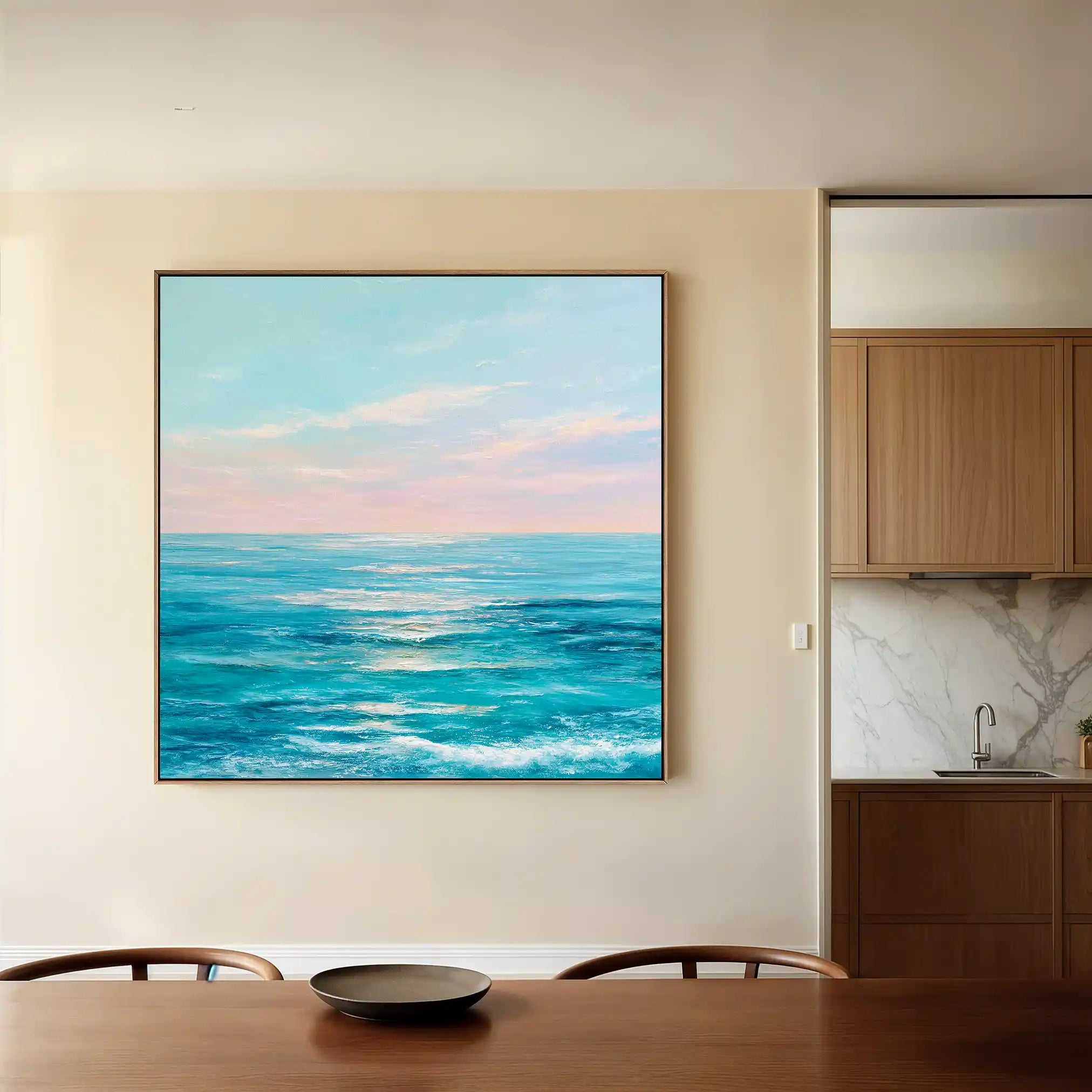 Abstract 973 Canvas Art 60 x 60 cm / Black