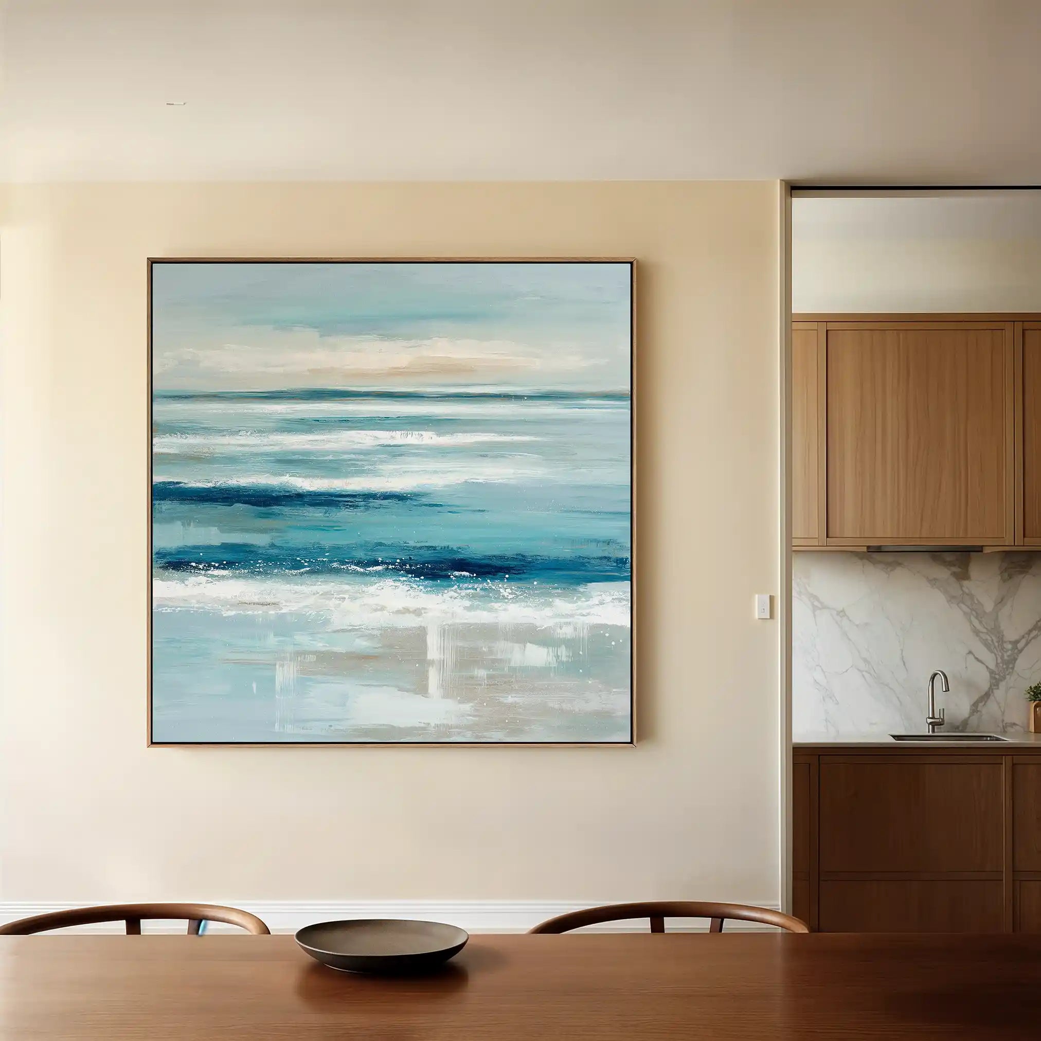 Abstract 976 Canvas Art 60 x 60 cm / Black