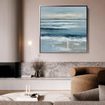 Abstract 976 Canvas Art 60 x 60 cm / Black