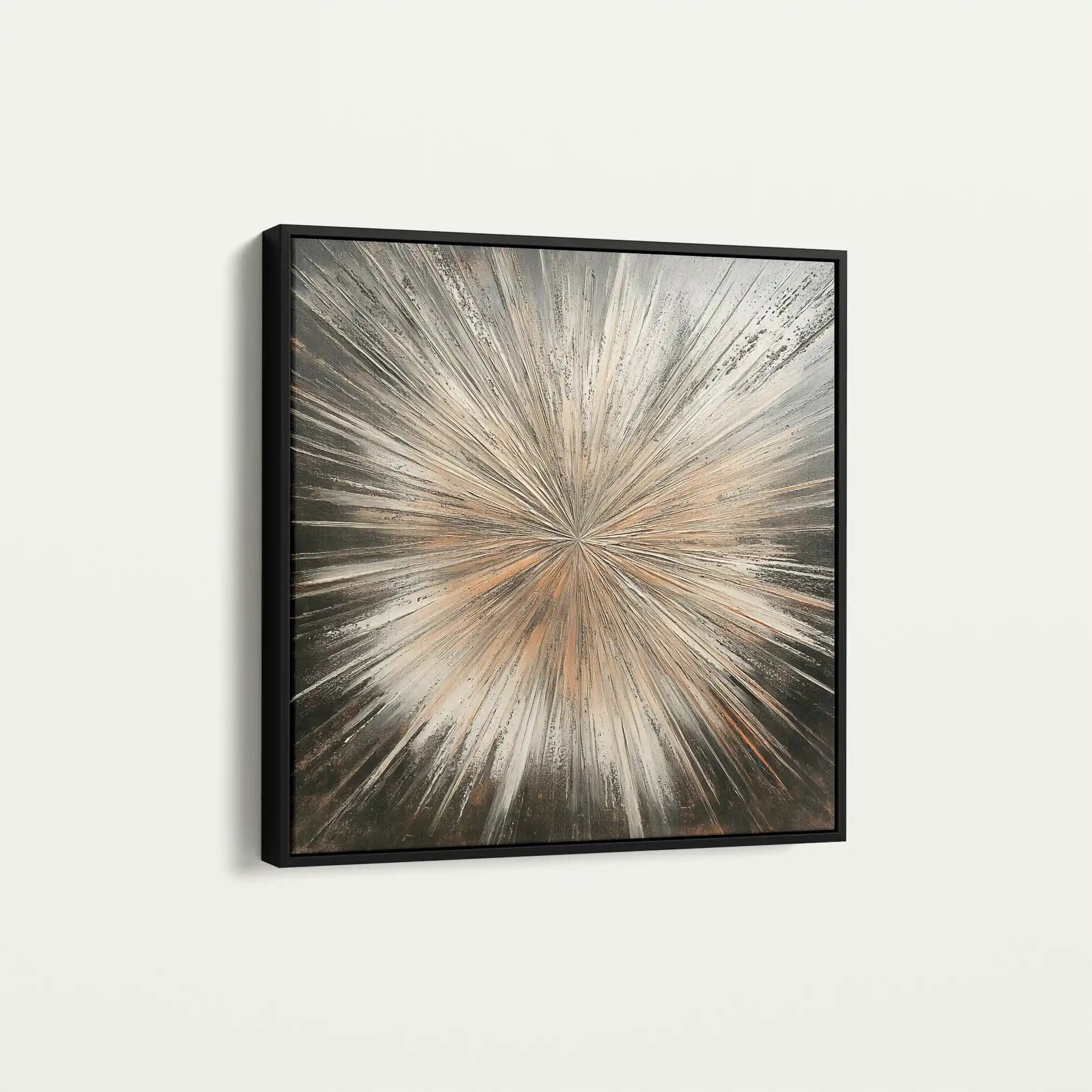 Abstract 977 Canvas Art 60 x 60 cm / Black