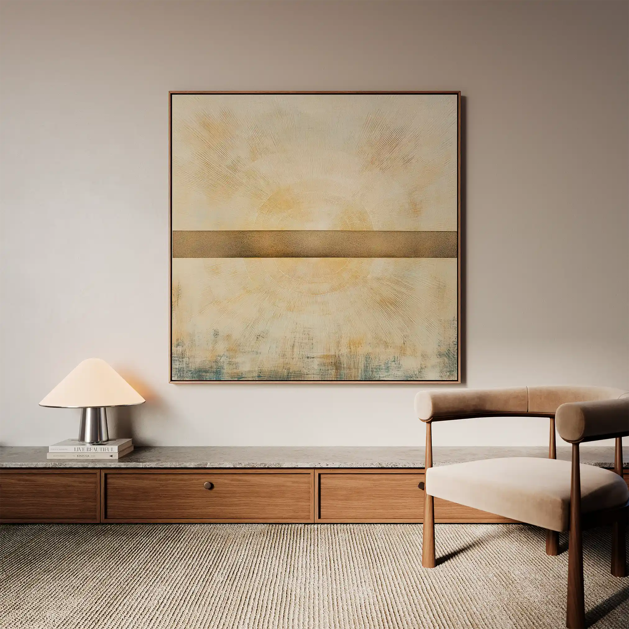 Abstract 978 Canvas Art 60 x 60 cm / Black