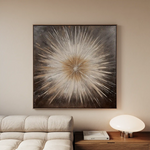 Abstract 979 Canvas Art 60 x 60 cm / Black