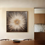 Abstract 979 Canvas Art 60 x 60 cm / Black
