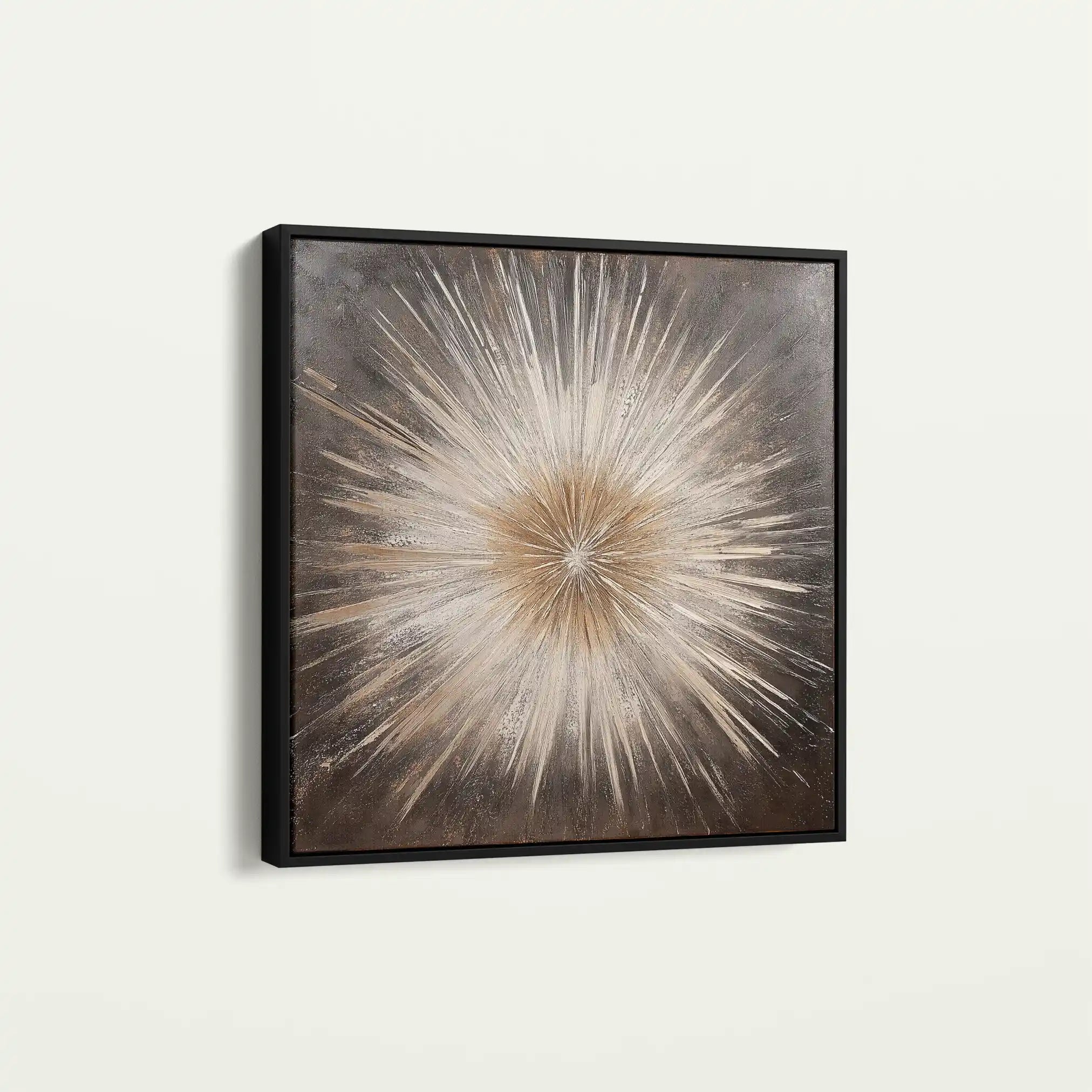 Abstract 979 Canvas Art 60 x 60 cm / Black