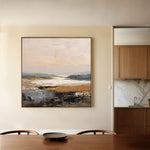 Abstract 980 Canvas Art 60 x 60 cm / Black