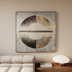 Abstract 982 Canvas Art 60 x 60 cm / Black