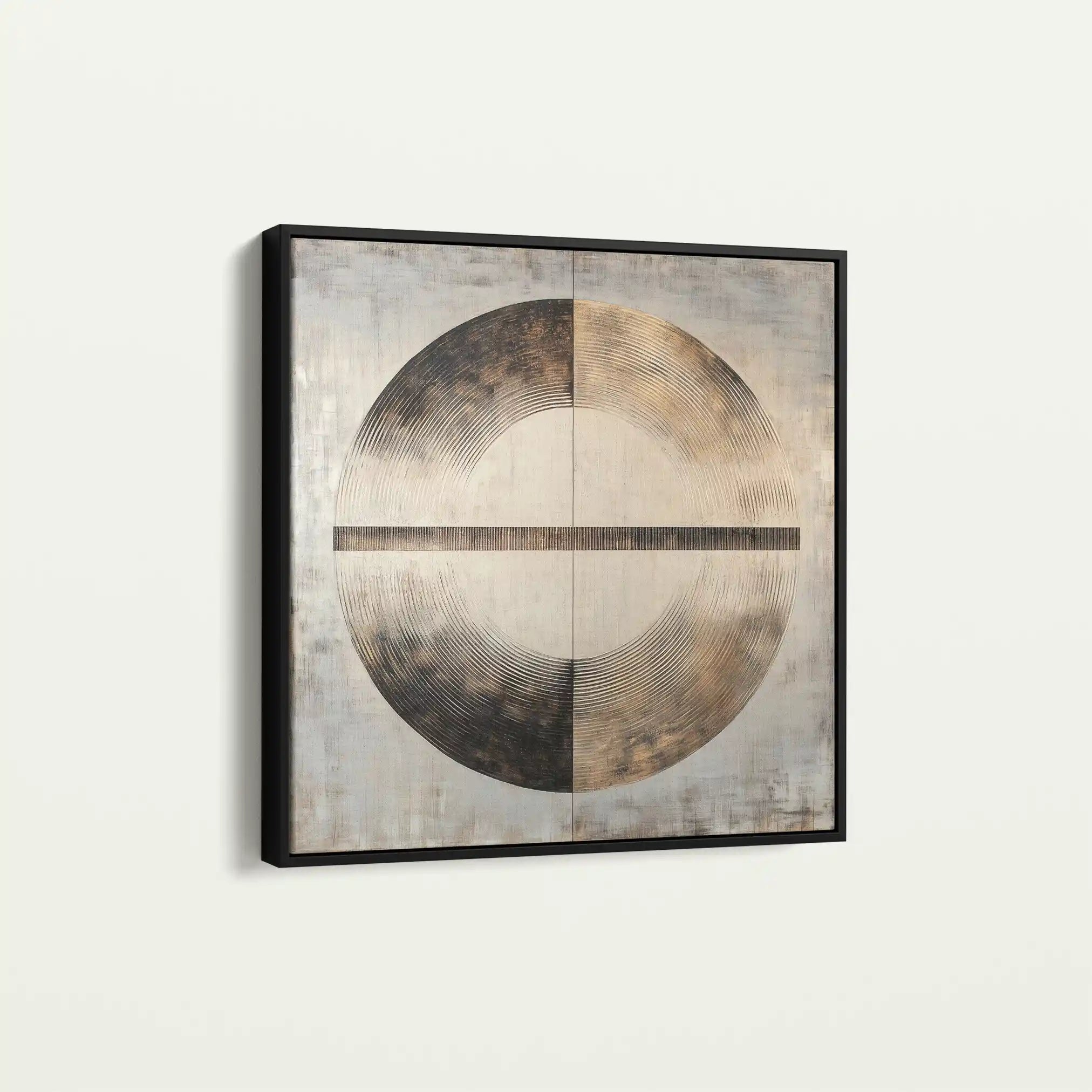 Abstract 982 Canvas Art 60 x 60 cm / Black