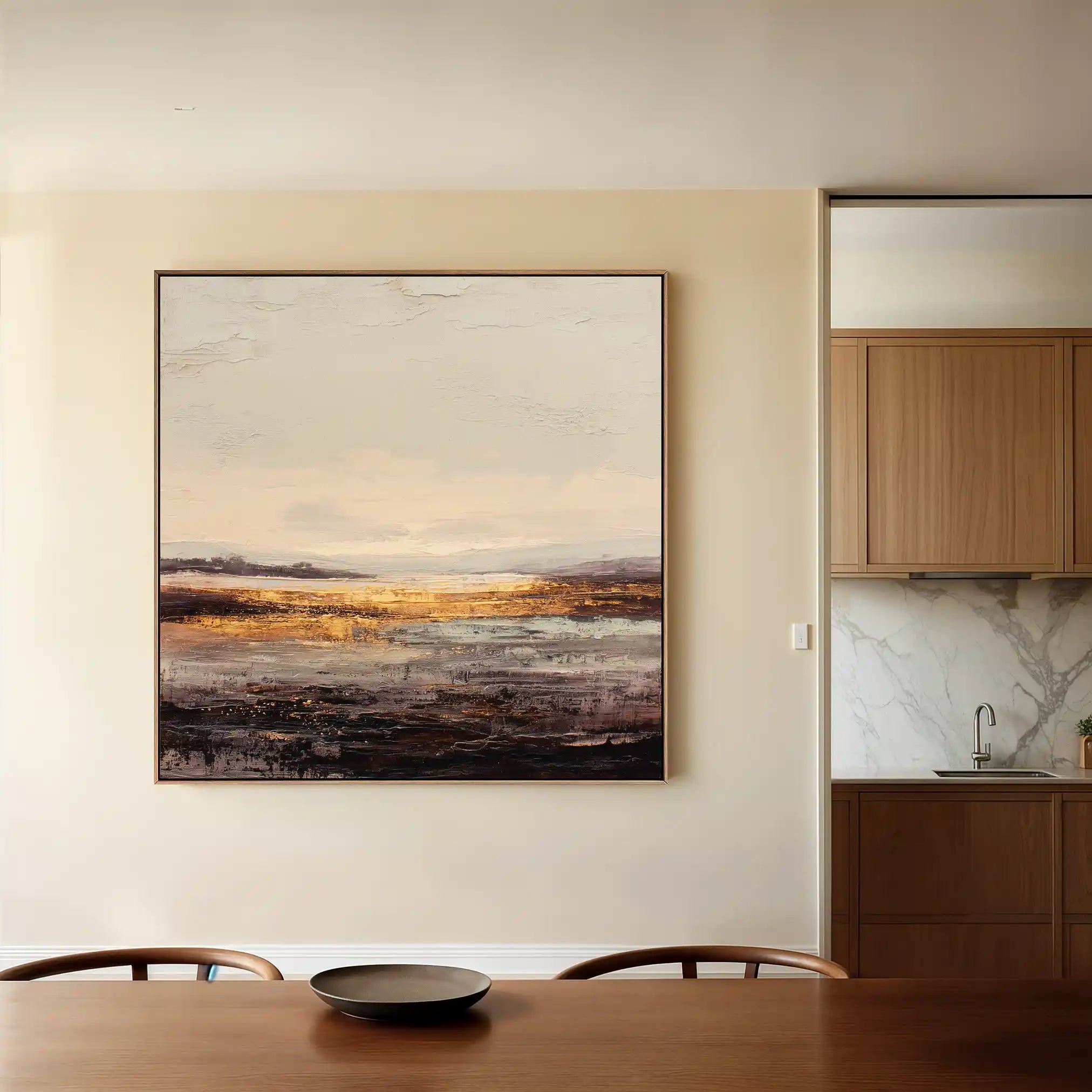 Abstract 983 Canvas Art 60 x 60 cm / Black