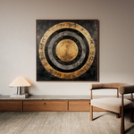 Abstract 984 Canvas Art 60 x 60 cm / Black