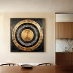 Abstract 984 Canvas Art 60 x 60 cm / Black