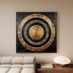 Abstract 984 Canvas Art 60 x 60 cm / Black