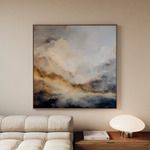 Abstract 986 Canvas Art 60 x 60 cm / Black