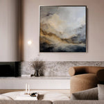 Abstract 986 Canvas Art 60 x 60 cm / Black