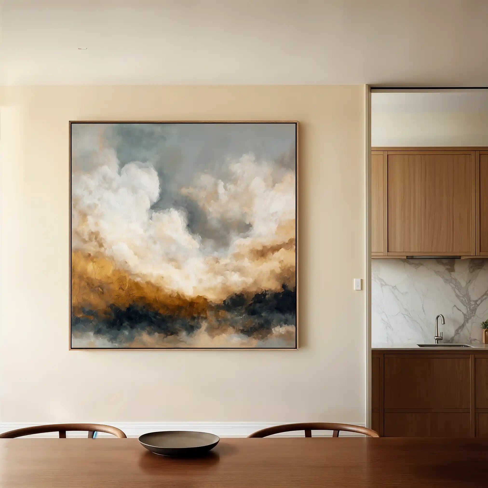 Abstract 987 Canvas Art 60 x 60 cm / Black